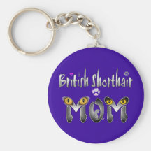 British Shorthair Mom Gifts Key Chains