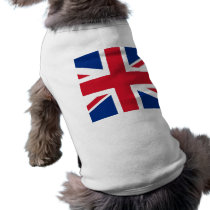 British - UK - Great Britain - Union Jack flag Doggie Tshirt