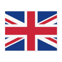 British - UK - Great Britain - Union Jack flag Postcard