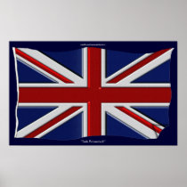 British Union Jack Flag Art Poster
