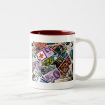 British Vintage Stamps Mug
