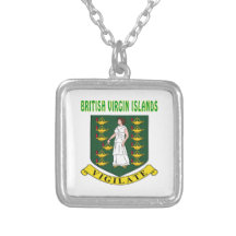 British Virgin Islands Coat Of Arms Custom Necklace