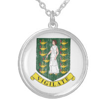 British Virgin Islands Coat Of Arms Necklaces