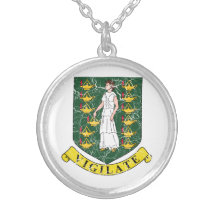 British Virgin Islands Coat Of Arms Necklaces