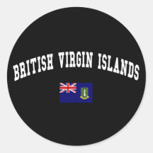 British Virgin Islands College Style Sticker