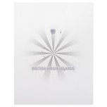 British Virgin Islands Flag Map 2.0 Personalized Letterhead