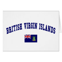 BRITISH VIRGIN ISLANDS GREETING CARD