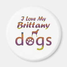 Brittany designs fridge magnet