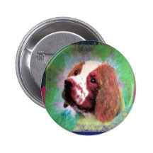 Brittany Spaniel Button