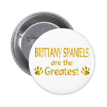 Brittany Spaniel Button
