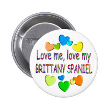 BRITTANY SPANIEL BUTTON