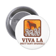 Brittany Spaniel Button