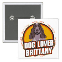 Brittany Spaniel Dog Lover Pins