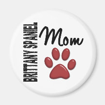 Brittany Spaniel Mom 2 Magnets