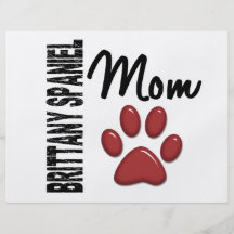 Brittany Spaniel Mom 2 Personalized Flyer