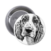 Brittany Spaniel Pinback Button