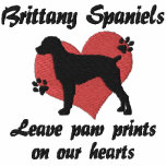Brittany Spaniels Leave Paw Prints Hoodie