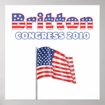 Britton Patriotic American Flag 2010 Elections Print