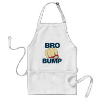 Bro Bump Funny mens Aprons