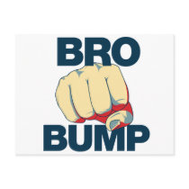 Bro Bump Funny mens Postcard
