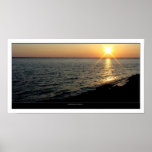 Broad River at sunset Poster