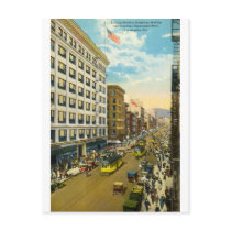 Broadway, Los Angeles 1916 Vintage Post Card