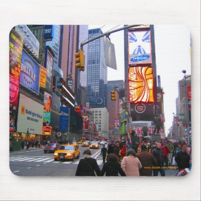 Broadway, Manhattan, New York City mousepad by vitaliy