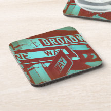 Broadway Sign Beverage Coaster