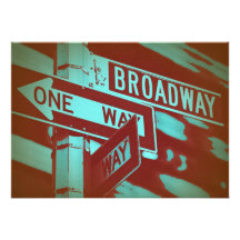 Broadway Sign Personalized Announcements