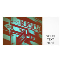 Broadway Sign Photo Greeting Card