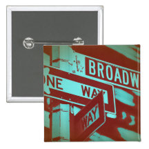 Broadway Sign Pinback Button