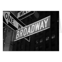 Broadway Street Sign Cards