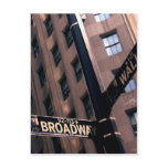 Broadway/Wallstreet Post Card