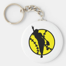 Broc du base-ball porte-clef