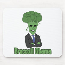 Broccoli Obama Mouse Pad