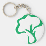 Broccoli Vegetable Icon Keychain