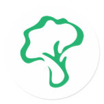 Broccoli Vegetable Icon Stickers