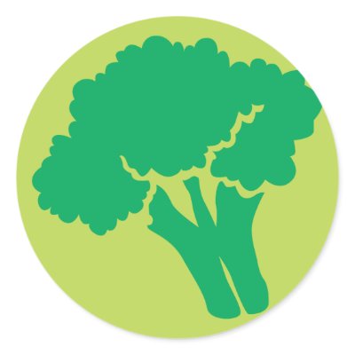 Broccoli Vegetable Icon Sticker by graphicdesigner