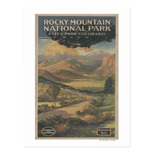 Brochure rocheuse de parc national de Mt. # 1 Cartes Postales
