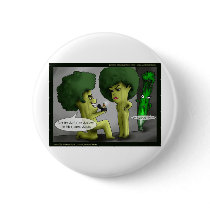 Brocolli Bride Funny Cards Tees Mugs & Gifts Button