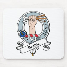 Brodie Clan Badge Mouse Pad