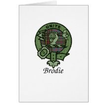 Brodie Clan Crest Greeting Card