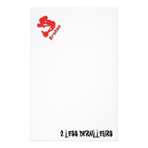 BROKEN 2 LESS DERAILLEURS PERSONALIZED STATIONERY