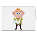 broken arm greeting card