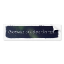 Broken Aurora; Customizable Bumper Sticker