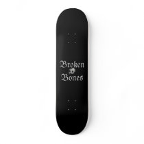Broken Bones Black Shape Logo Skate