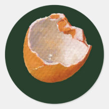 BROKEN EGG SHELL: ART: REALISM STICKER