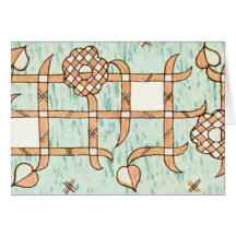 Broken Fence and Flowers Greeting Cards