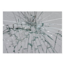 Broken Glass Background Business Cards
