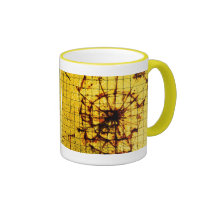Broken glass mugs